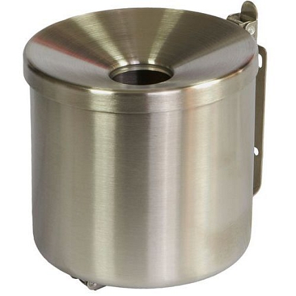 Nástěnný popelník, samozhášecí, nerezový