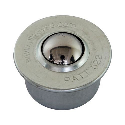 Kuličková kladka s přírubou pro nasouvání, průměr 22 mm