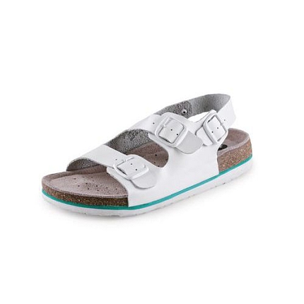Zdravotní kožené sandály CXS Dr. Cork, dámské, bílé