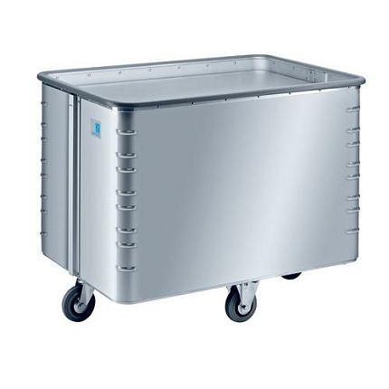 Hliníkový přepravní vozík s pohyblivým dnem, 325 l