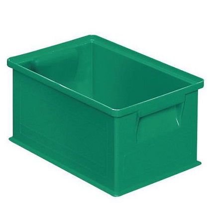 Barevná plastová přepravka PS (8,7 l), zelená