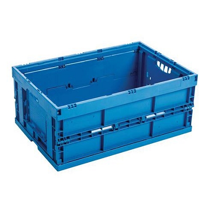 Skládací plastová přepravka, 42 l, 600 x 400 x 220 mm