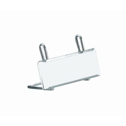 Kovové držáky etiket na drátěné boxy, 93 x 40 mm