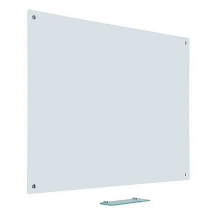 Skleněná magnetická tabule Glass2write, bílá, 1 000 x 1 500 mm