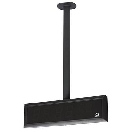 Digitální interiérové hodiny, jednostranné, stropní závěs 50 cm