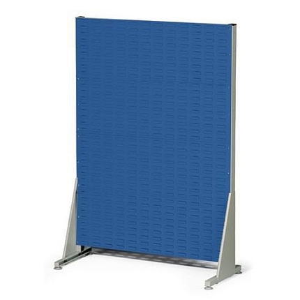 Jednostranný PERFO regál, výška 147 cm, modrý