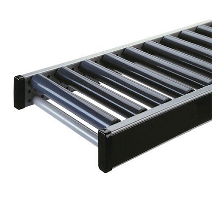 Válečkové dopravníky s plastovými válečky, šířka 620 mm, délka 3 m, rozteč 75 mm