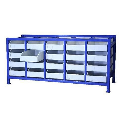 Zásuvkový regál s 20 šuplíky