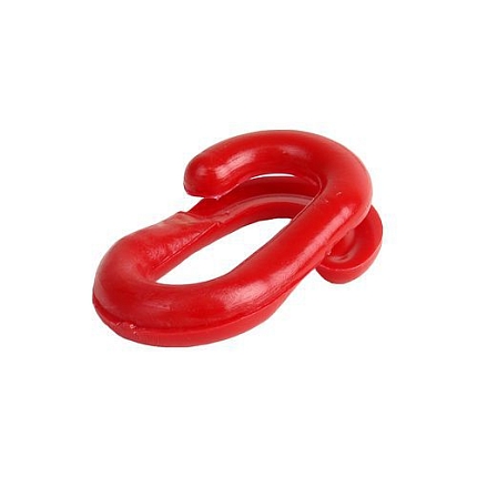 Spirálová spojka k řetězům na zahrazovací sloupky, červená