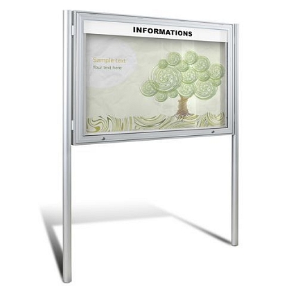 Magnetická vitrína Daisy, pístová jednokřídlá, 24 x A4