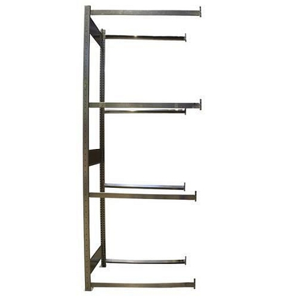 Regál na pneumatiky, přístavbový, 250 x 100 x 40 cm, 4 patra