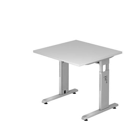 Kancelářský stůl Baron Minos, 80 x 80 x 65 - 85 cm, rovné provedení