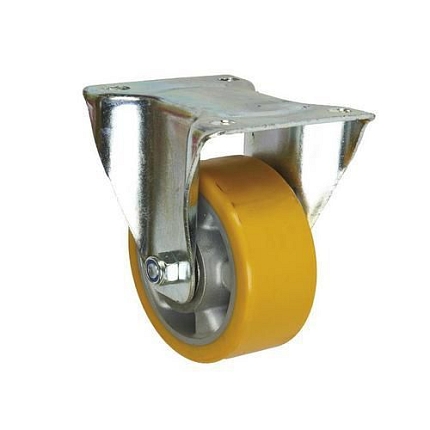 Polyuretanové transportní kolo s přírubou, průměr 125 mm, valivé ložisko