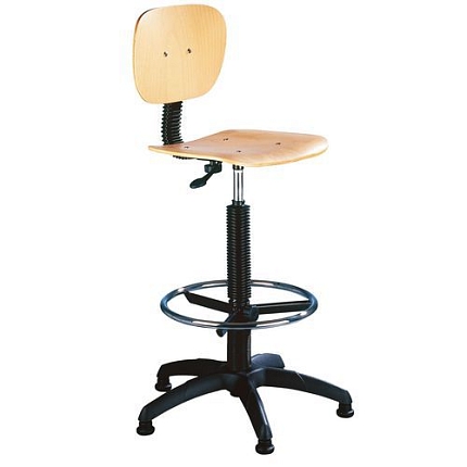 Zvýšená pracovní židle Natura s kluzáky