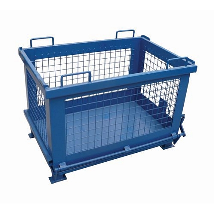 Síťovaný kontejner s výklopným dnem, objem 1 000 l