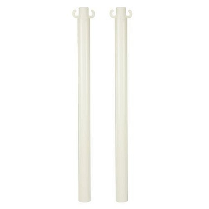 Pevné kovové zahrazovací sloupky Kit, výška 95 cm, 2 ks, bílé