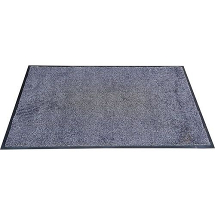 Vnější čisticí rohož s náběhovou hranou, 120 x 85 cm, šedá