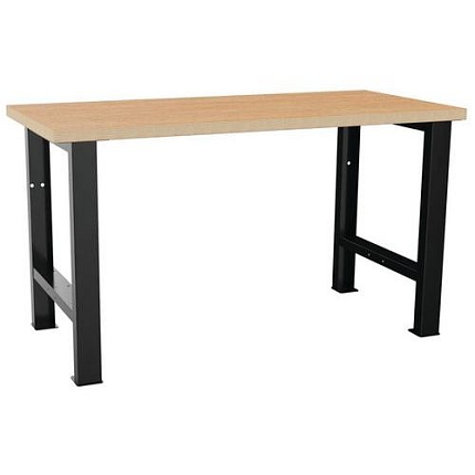Dílenský pracovní stůl LISTA, 1500x700x840mm, černá