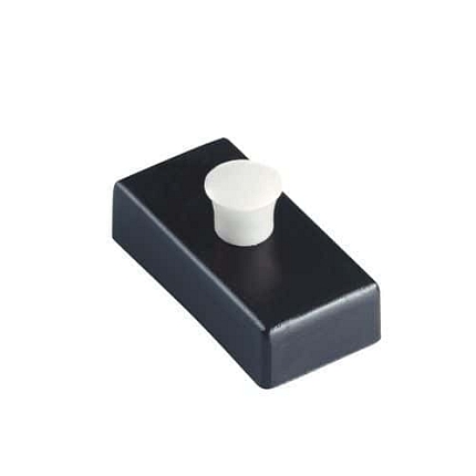 Obdélníkový magnet, černý/bílý, 23 x 55 mm