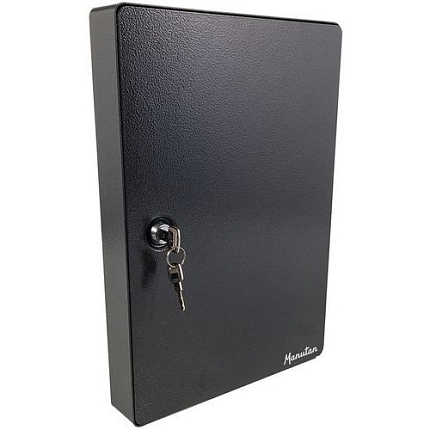 Skříňka na klíče Manutan Expert, 60 háčků, tmavě šedá