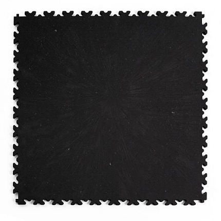 Zátěžová podlaha Fortelock Industry Ultra ECO, dezén kůže, dlaždice, černá