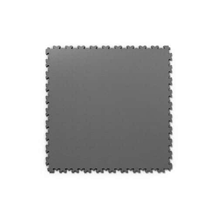 Zátěžová podlaha Fortelock Industry Ultra, dezén kůže, dlaždice, tmavě šedá