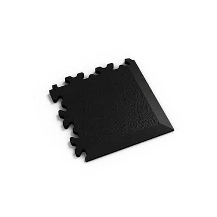 Zátěžová podlaha Fortelock Industry Ultra, dezén kůže, roh, černý