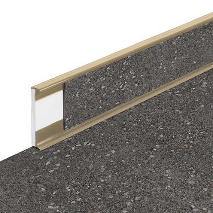 Podlaha Fortelock Business, dezén Galibier, soklová lišta, spára béžová