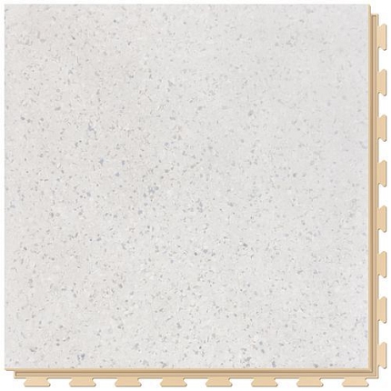 Podlaha Fortelock Business, dezén Light Pure Gray, dlaždice, spára béžová