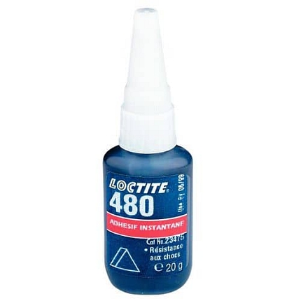 Vteřinové lepidlo Loctite 480, černé, 20 g