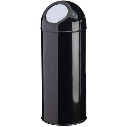 KULATÝ ODPADKOVÝ KOŠ 55 L ČERNÝ 83,5 x průměr 31