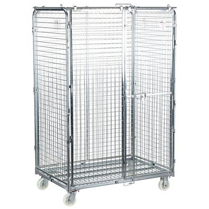 Pojízdný rollkontejner, do 600 kg, uzamykatelný - Manutan Expert