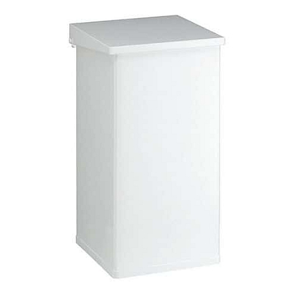 Popelnice Carro-Lift s tlumičem nárazů – 55 litrů bílá