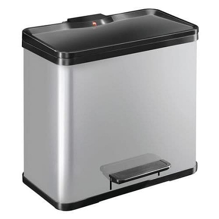 Odpadkový koš Öko Trio Plus L 3 x 9 l stříbrný – Hailo