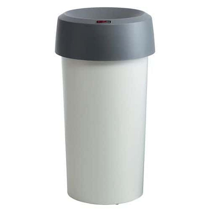 Kulatý odpadkový koš Modo 50 l šedý
