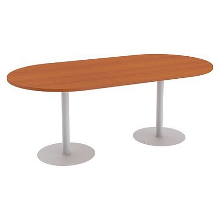 Konferenční stůl Abonent, 200 x 100 x 75 cm, rovné provedení, dezén třešeň Oxford