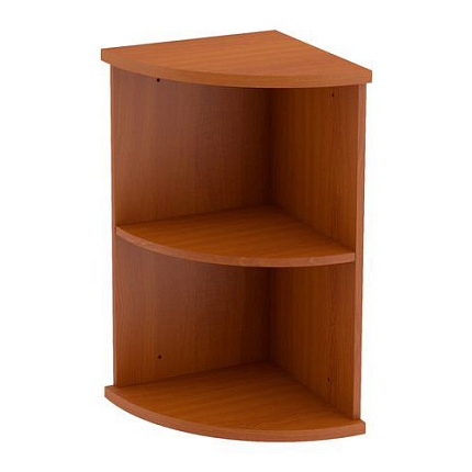 Nízká úzká skříň Abonent, 77,4 x 40 x 40 cm, rohová, dezén třešeň Oxford