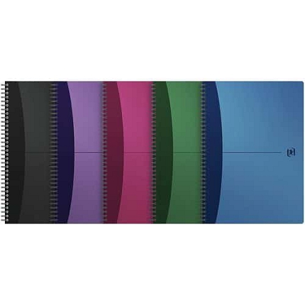 Blok s kovovou boční spirálou Urban mix, čtvereček, 100 stran, A4