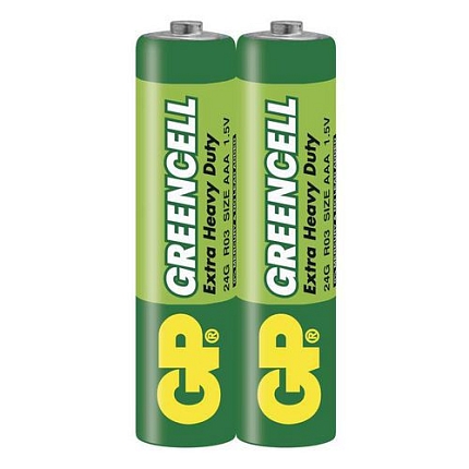 Zinkochloridová baterie GP Greencell R03(AAA) fólie