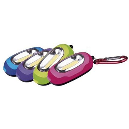 LED svítilna plastová, 1x COB LED, na 2x AAA, 12ks