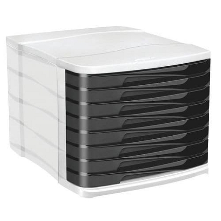 Zásuvkový modul CEP, 8 zásuvek, černý