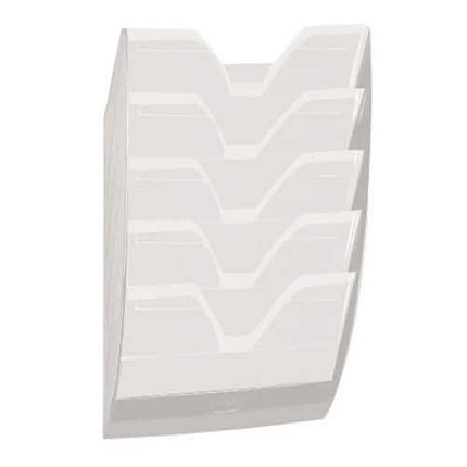 Závěsný držák na prospekty Cep, magnetický, bílý/transparentní