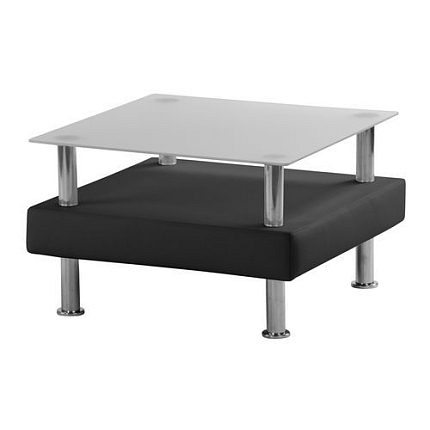 Stolek Notre Dame malý, látka Milton, černá