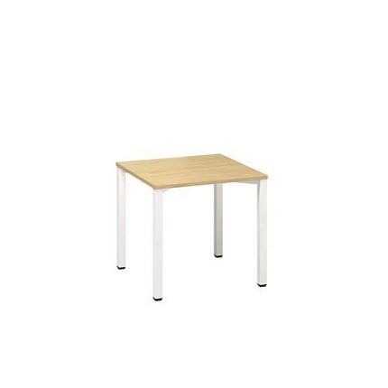 Kancelářský stůl Alfa 200, 80 x 80 x 74,2 cm, rovné provedení, dezén divoká hruška, RAL9010