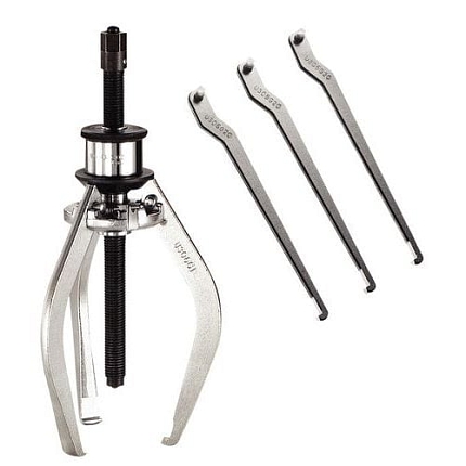 Vnitřní a vnější stahovák se 2 nebo 3 čelistmi, extrakční výkon min. průměr 50 mm