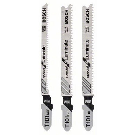 Bosch - Sada pilových plátků do kmitacích pil, 3dílná T 101 BIF (2x); T 101 AOF, 5 BAL