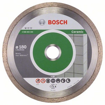 Bosch - Diamantový řezný kotouč Standard for Ceramic 180 x 22,23 x 1,6 x 7 mm