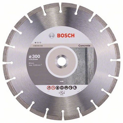 Bosch - Diamantový řezný kotouč Standard for Concrete 300 x 22,23 x 3,1 x 10 mm