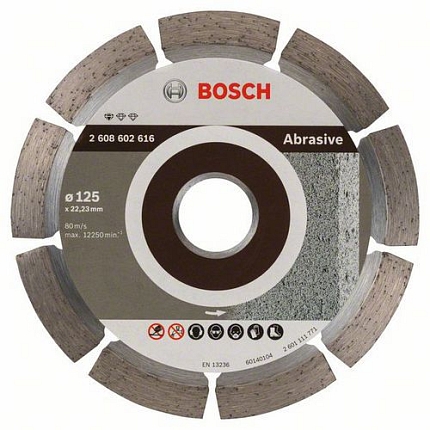 Bosch - Diamantový řezný kotouč Standard for Abrasive 125 x 22,23 x 6 x 7 mm