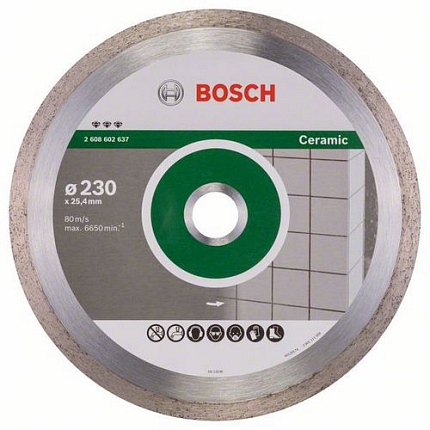Bosch - Diamantový řezný kotouč Best for Ceramic 230 x 25,40 x 2,4 x 10 mm
